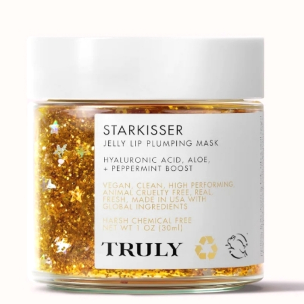 TRULY Starkisser Lip Plumping Mask Lip Plumping Glitter Mask 1oz/30ml New